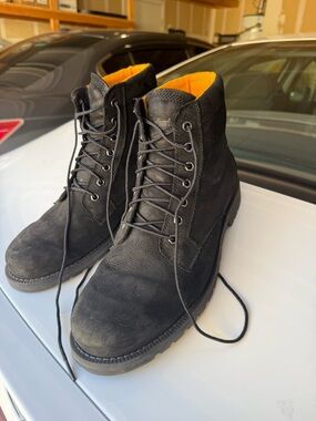 Timberland size 12 Redwood Falls Waterproof Boots Black Men's
